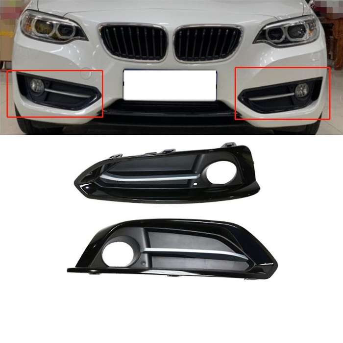 Left Front Bumper Fog Light Cover 51117343731 for F22 F23 228I 230I 2014-2020 Car Fog Lamp Grille B