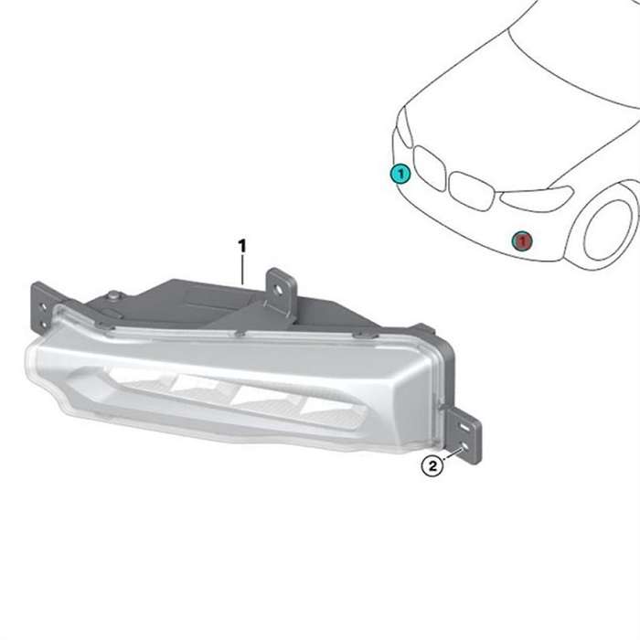 Left Front Bumper LED Fog Light Daytime Running Lamp 63179492771 for X3 G01 F97 X4 G02 2017-2021 DR