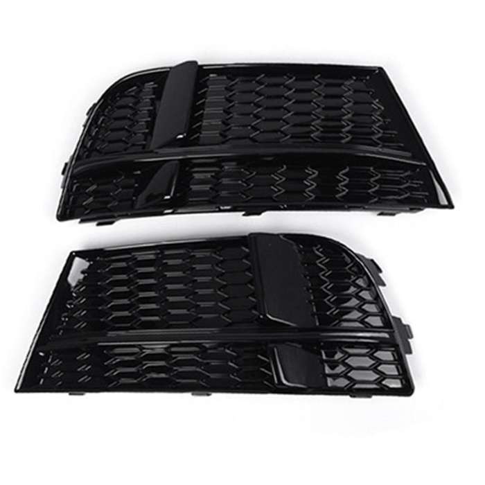 Left Front Bumper Lower Grille Cover Honeycomb Bezel 8v3807681ab for A3 S3 M 2017-2019 Fog Light Hon