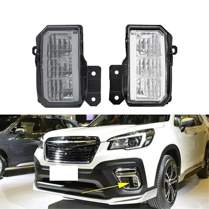 Left Front Bumper LED Fog Light DRL Lamp for Forester SK 2019-2021 Car Driving Lamp Daytime Running