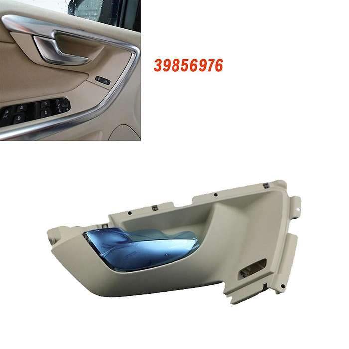Left Front Door Handle Beige Chrome Pull 39856976 for XC60 2009 2010 2011 2012 2013 Car Inner Door H