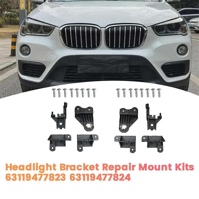 Left Front Headlight Repair Bracket Mount Kits 63119477823 for X1 X2 F39 F48 F49 17-22 Light Lamp Fi