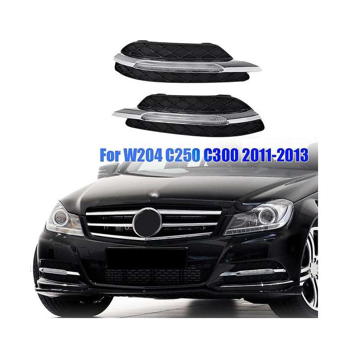 Left Led Drl Daytime Running Lights Fog Light Lamp Fit for C-class W204 C250 C300 11-13