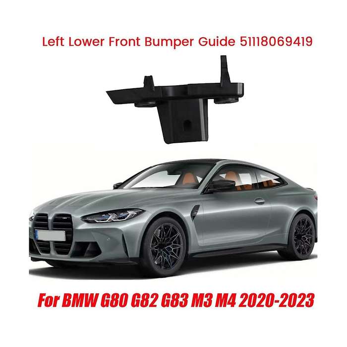 Left Lower Front Bumper Guide 51118069419 for G80 G82 G83 M3 2020-2023 Car Bumper Inner Bracket Cove
