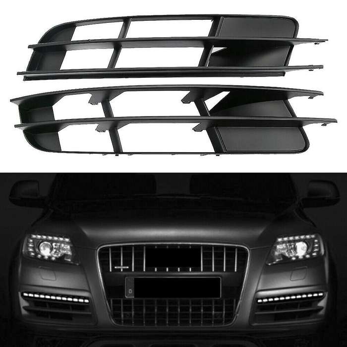 Left Right Front Bumper Lower Intake Grilles Grill Vent Trim for- 2007-2009 4L0807681 4L0807682