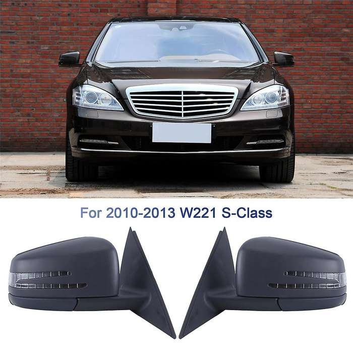 Left Side Door Power Rear View Mirror Assembly Primer for W221 S Class S300 S400 S500 S550 2010-2013