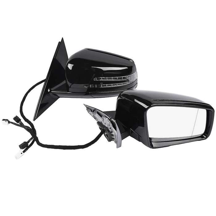 Left Side Door Power Rear View Mirror Assembly Black for W221 S Class S300 S400 S500 S550 2010-2013