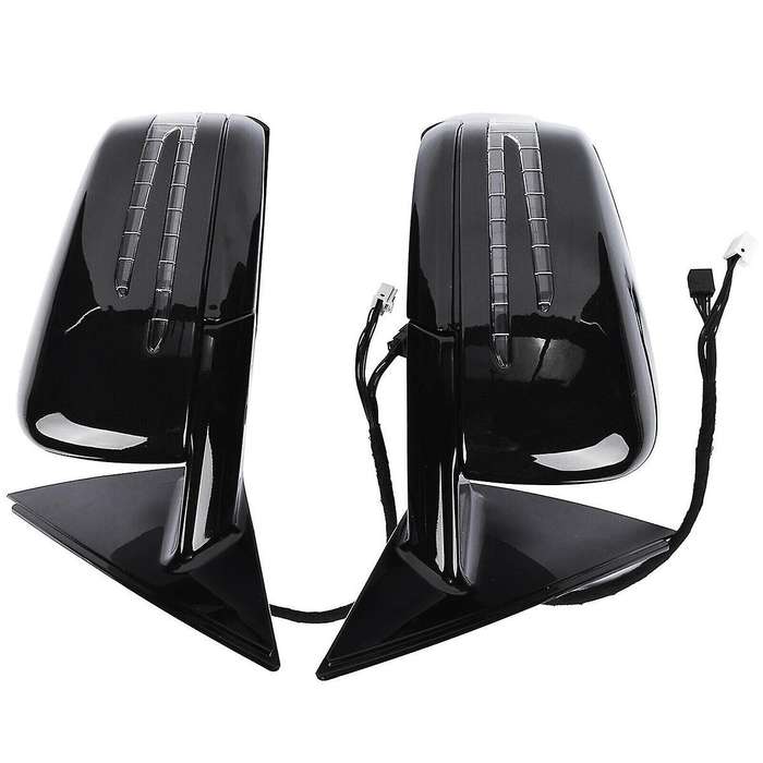 Left Side Door Power Rear View Mirror Assembly Black for W221 S Class S300 S400 S500 S550 2010-2013