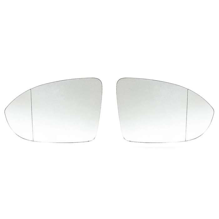 Left+Right Rear View Mirror Glass Side Door Wing Heated Blind Spot Wing Mirror Lens for Golf Mk8 202