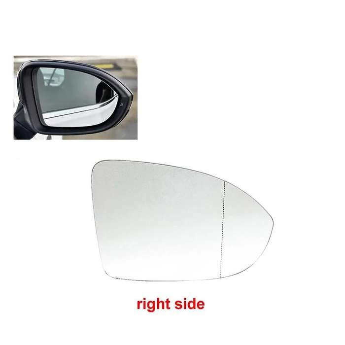 Left+Right Rear View Mirror Glass Side Door Wing Heated Blind Spot Wing Mirror Lens for Golf Mk8 202
