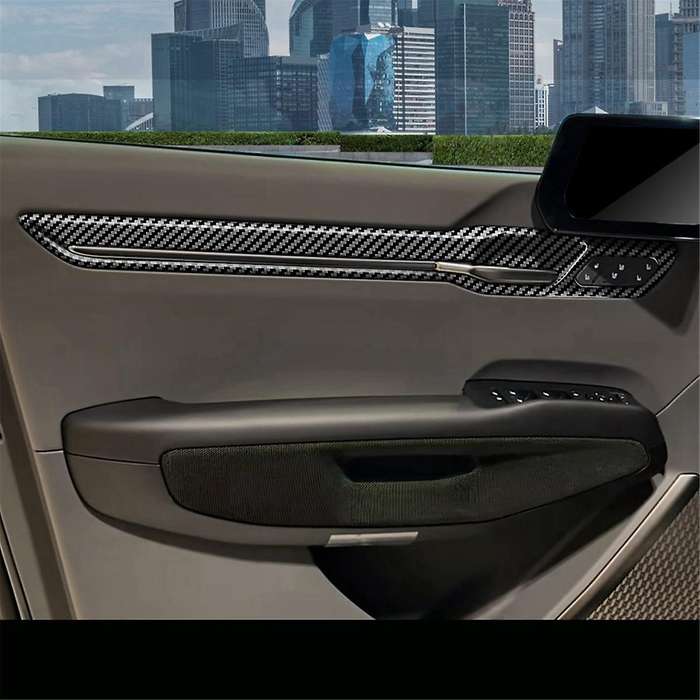 LHD Car Door Interior Strips for EV9 2023 2024 Interior Handle Trim Strips Sticker Interior Accesso