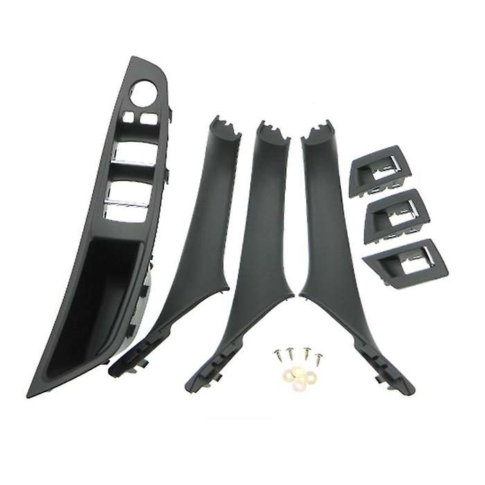 LHD Car Interior Door Handle Inner Door Panel Pull Trim Cover for - 5 Serie F10 F11 520 525 Black