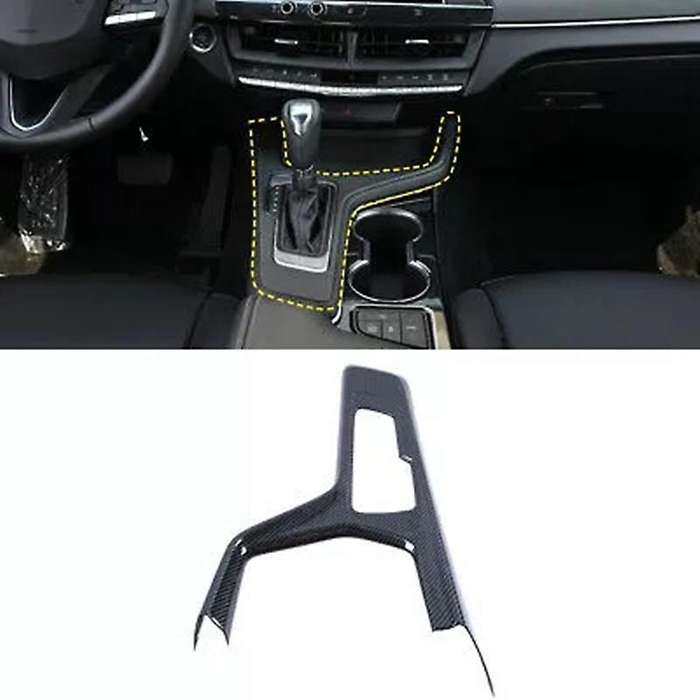 LHD Carbon Fiber Look Gear Shift Box Panel Cover Trim 1Pcs for CT4 2020