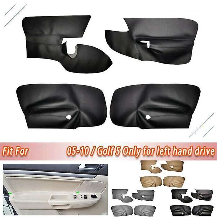 Lhd Door Panel Cover for - Golf 5 Mk5 2006-2011 Car Door Armrest Panel Cover Sticker Gray