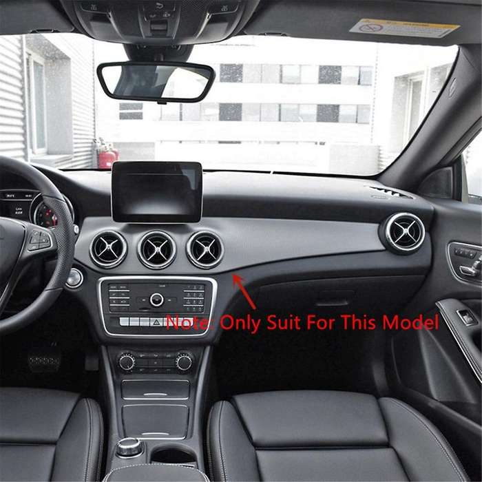 LHD Dashboard Central AC Outlet Panel Trim Strip Cover for W176 CLA C117 GLA X156 2013-2018, A