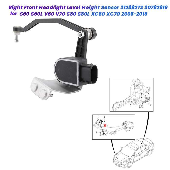 LHD Front Headlight Level Sensor 31288272 for S60 S60L V70 S80 S80L XC60 XC70 08-18 Height Sensor 30