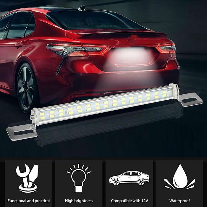 License Plate Light Universal License Plate Mount High Power LED Back Up Light for Car SUV Truck RV