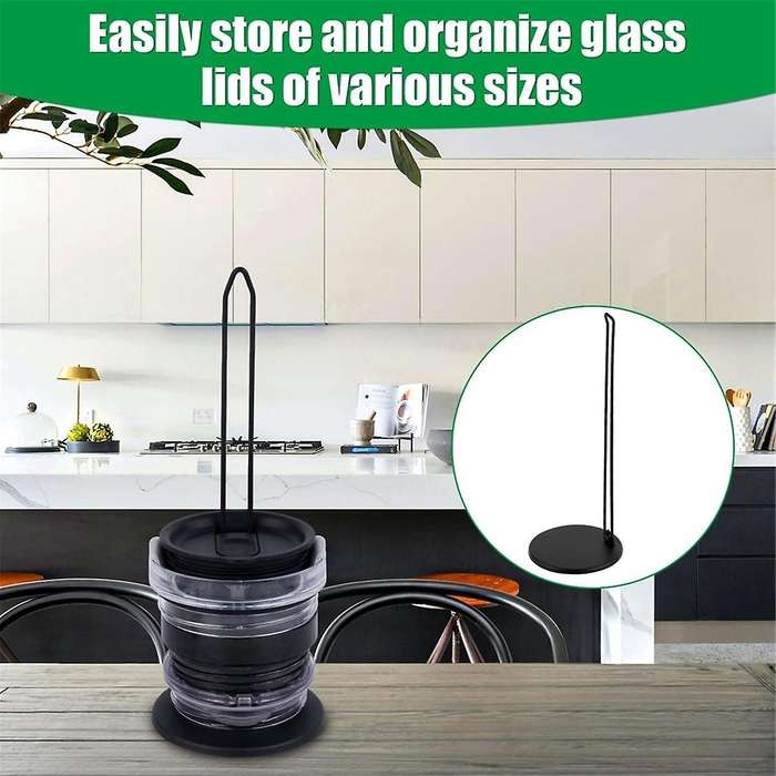 Lid Organizer, Stackable Cup Lid Organizer Water Bottle Lid Holder Space-Saving