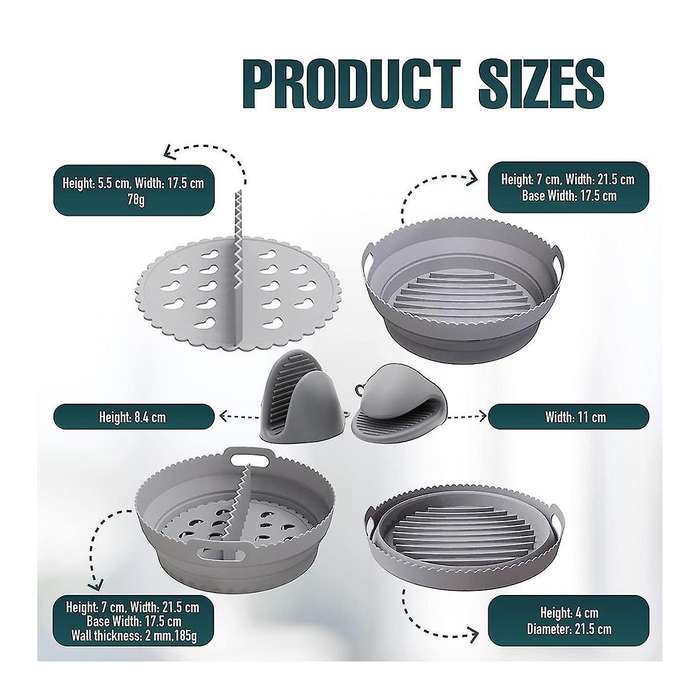 Liner, Divider & Heat Resistant Mitts Reusable Accessories Non-stick