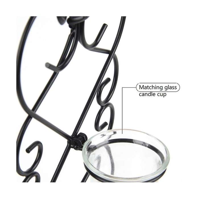 Living Room Candlestick Home Decor Candle Holder Wrought Iron Hotel Foldable Wedding Bedroom Anti R
