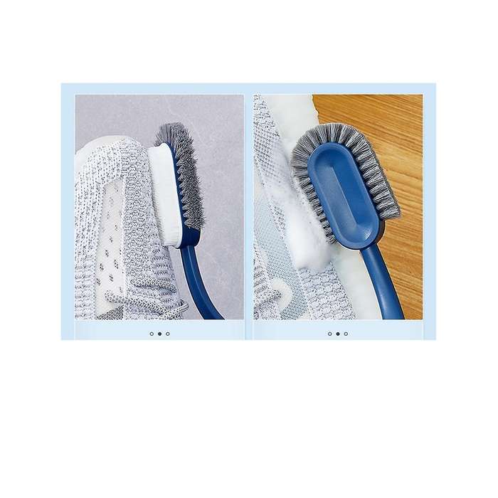 Long Handle Shoe Brush Soft Fur Does Not Hurt Shoes Clothes Household Multi Functional Blue