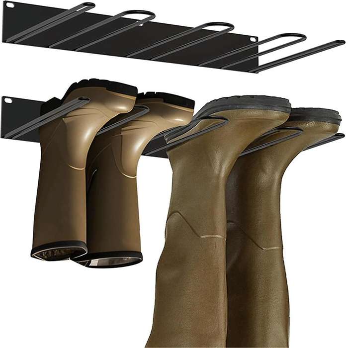 Long Wall Mount Shoes Hanger Rack Upper Protection Support Storage Organizer Accessories