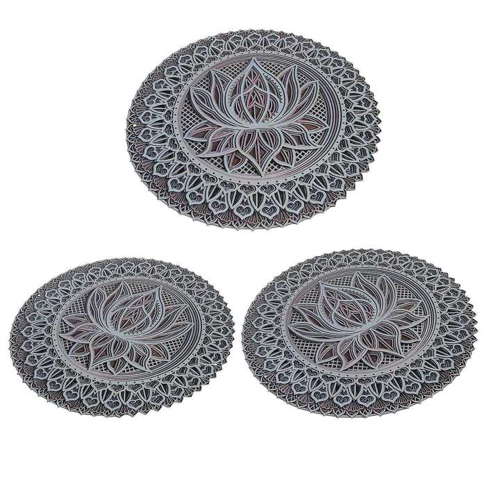 Lotus Flower Mandala-Art Wall, Lotus Flower Mandala Metal Wall Hanging for Room Decoration Bohemian