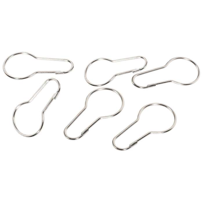 Lot of 100 iron Shower Curtain Hooks Rings Clips