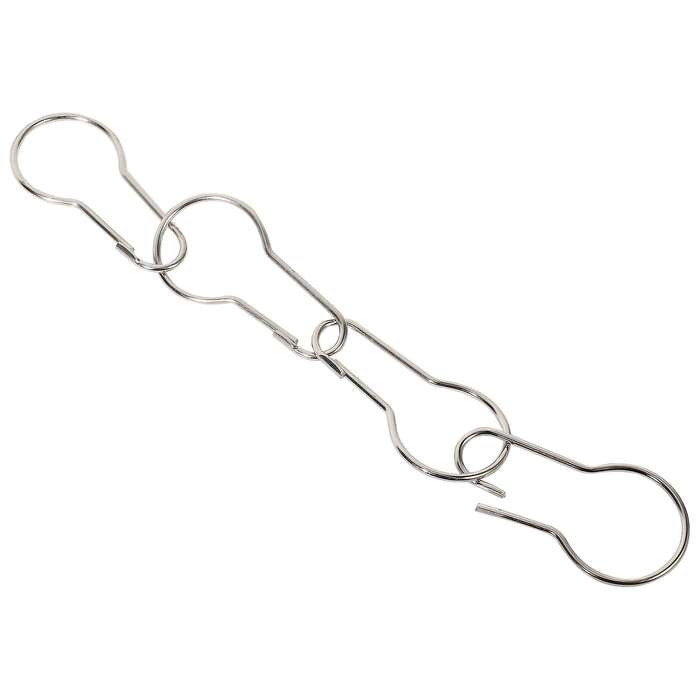 Lot of 100 iron Shower Curtain Hooks Rings Clips
