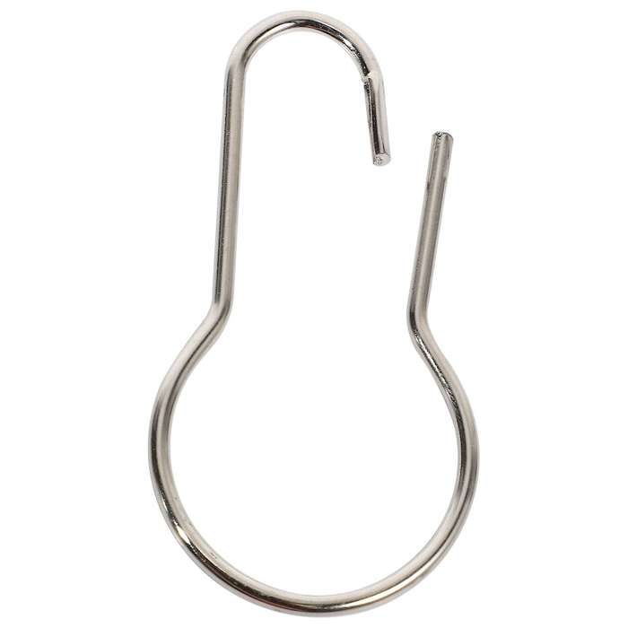 Lot of 100 iron Shower Curtain Hooks Rings Clips