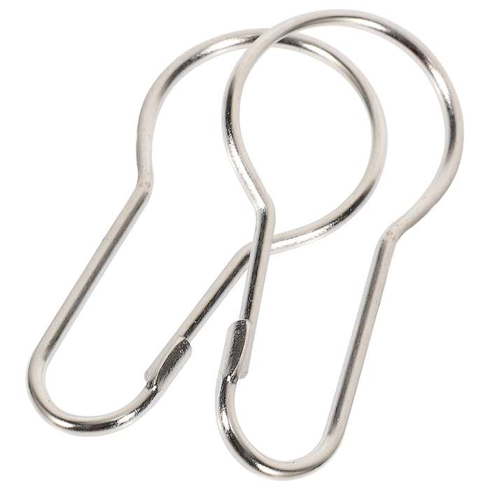 Lot of 100 iron Shower Curtain Hooks Rings Clips