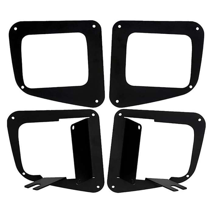 Lower Bumper 3 inch Cube Dually Fog Light Mount Bracket Kit for - 2014-2018