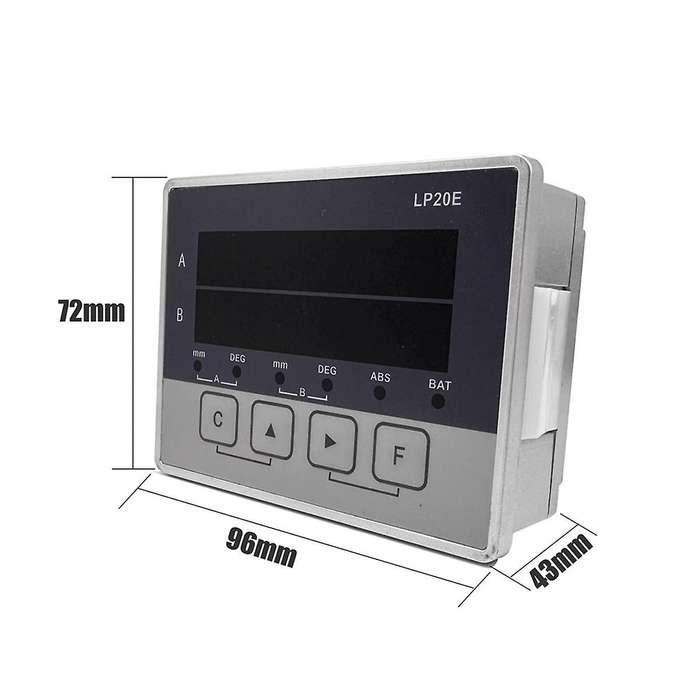 LP20E 2 Axis Digital Display DRO Magnetic Sensor Tape Displacement Readout Scale Position Transducer
