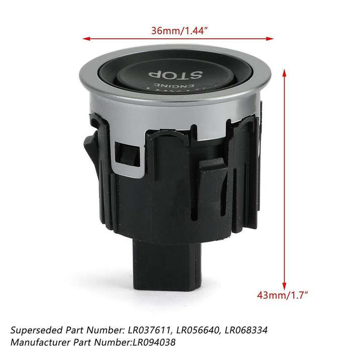 LR094038 Ignition Stop Start Button Switch for Sport Evoque Discovery Sport LR056640 LR068334