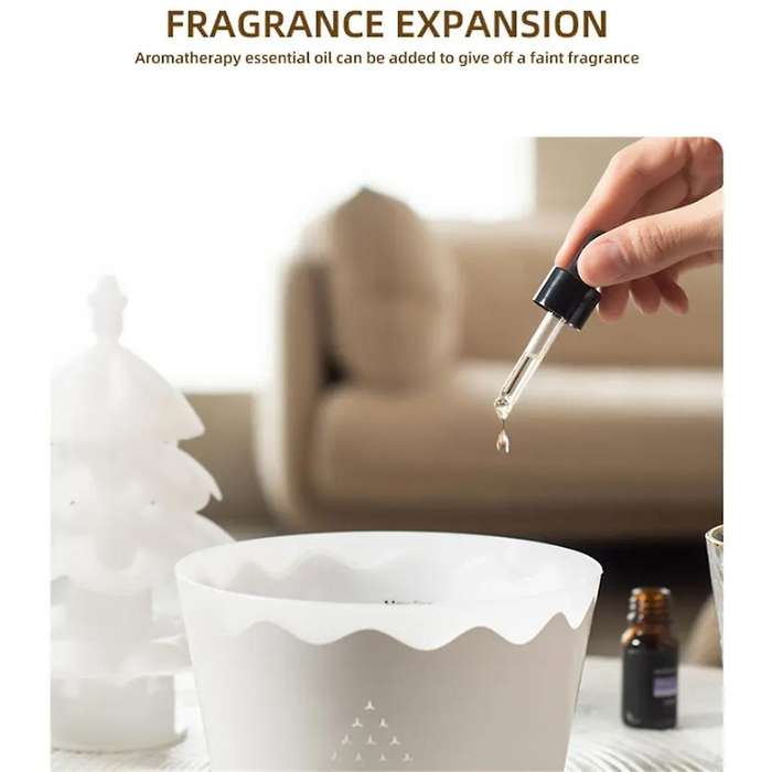Lucky Tree Aromatherapy Essential Oil Diffusers Rotatable Water Drip Humidifier for Home 250ml 7 Col