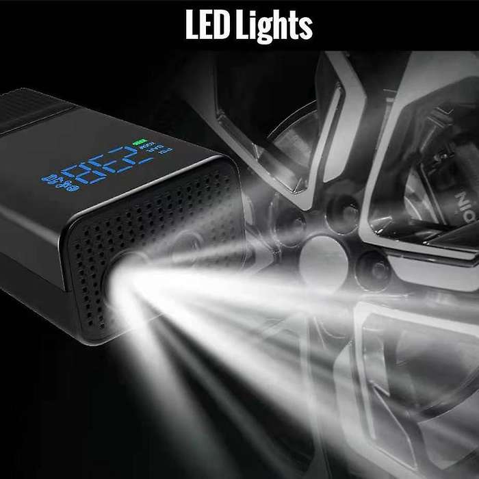 M09 Tire Inflator 12V 120 PSI Portable Rechargeable Air Compressor with Car Charger for Car Motorcyc