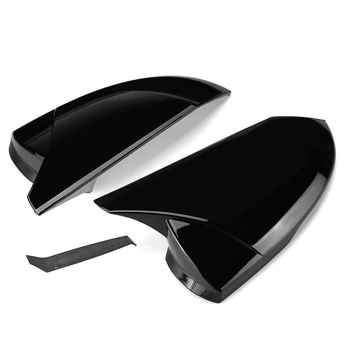 M Style Car Glossy Black Rearview Mirror Cover Trim Side Mirror Caps for 2021 2022