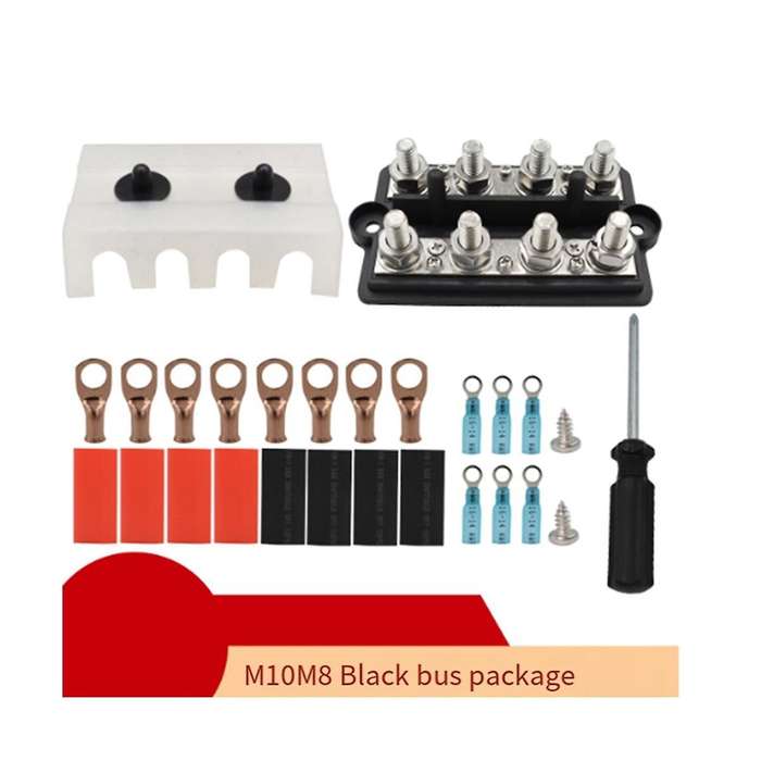 M10busbar Box Board Double Row 4-terminal Circuit Current Busbar Cable Box Power Box Parts Are Suita