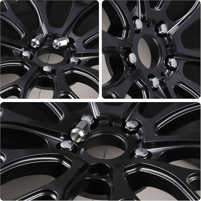M12x1.5 Wheel Lug Nuts, One-Piece Design Bulge AcornChrome Lug Nuts