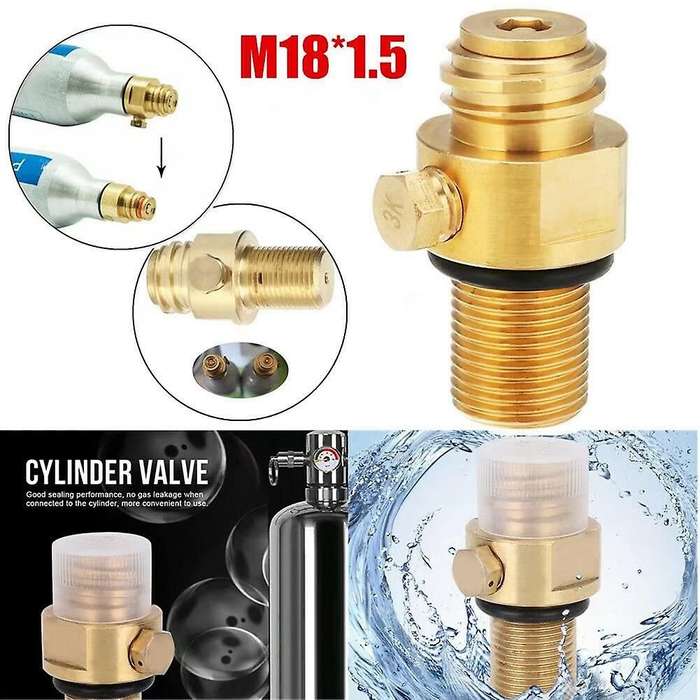 M18x1.5 Refill Co2 Valve Adapter Thread Converter Replacement For