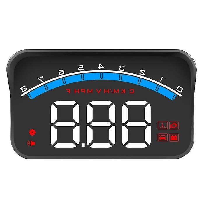 M6S 3.5 HUD Head-Up Display Car-Styling Hud Display Overspeed Warning Windshield Projector Alarm Sys