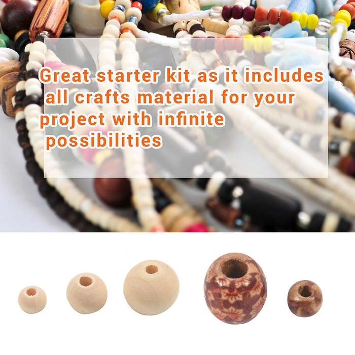 Macrame Rope Kit with Natural Cotton Macrame Cord,Metal Floral Hoops,Wooden Beads,Macrame Wall Hangi