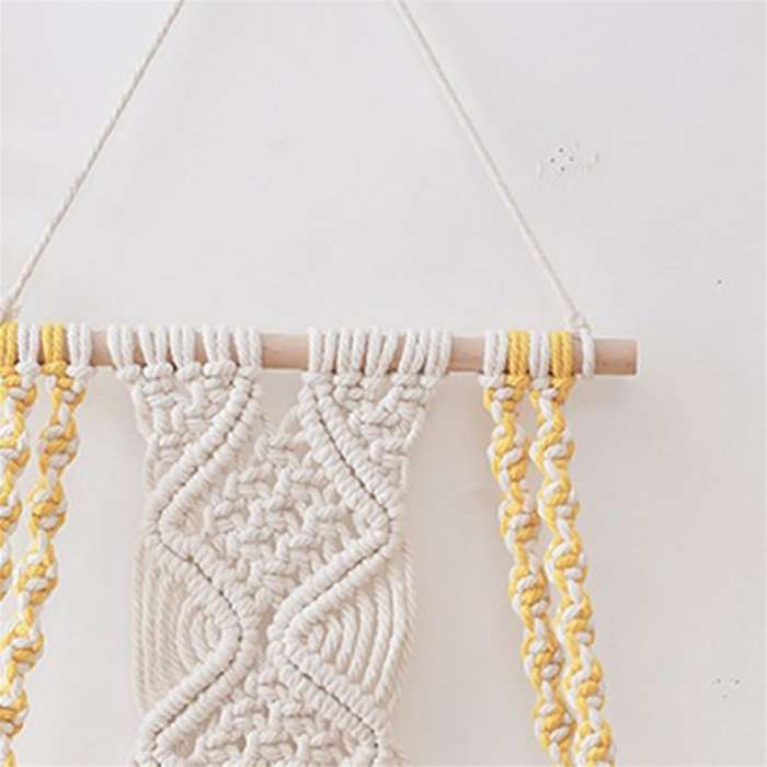 Macrame Wall Hanging Shelf Boho for Bedroom - Woven Rope Macrame Wall Art As Boho Bathroom Shelf De