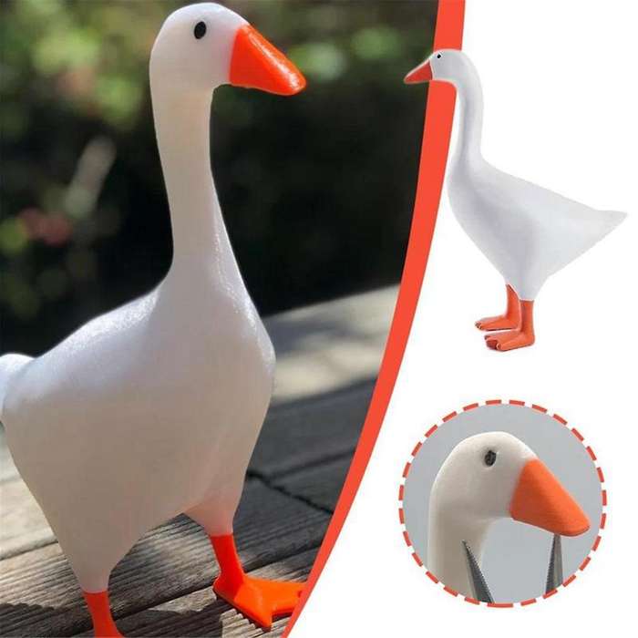 Magnetic Goose Key Holder Cute Home Decor Kawaii Room Office Table Desk Decor Aesthetic Funny Sculpt