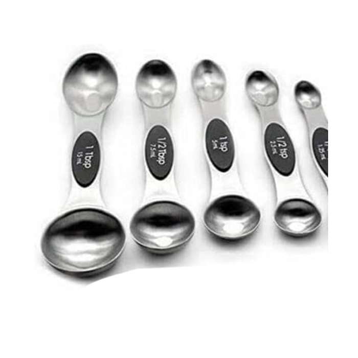 Magnetic Measuring Cups Spoons Dual-sided Kitchen Spoon Stainless Steel Set Measuring Spoon, Multic