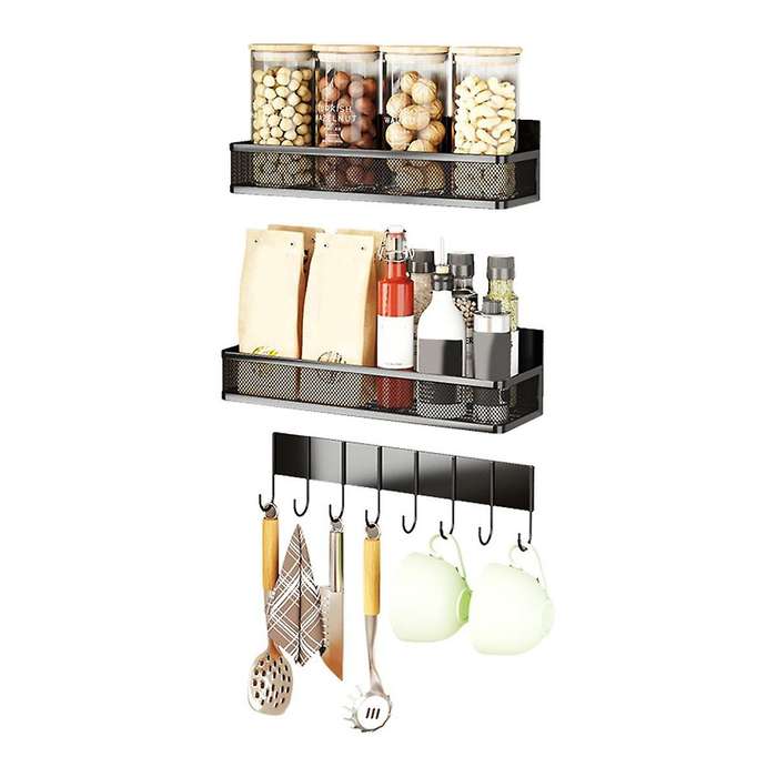 Magnetic Spice Rack for Refrigerator, Magnetic Refrigerator Organizer, Strong Magnetic Fridge Shelf,