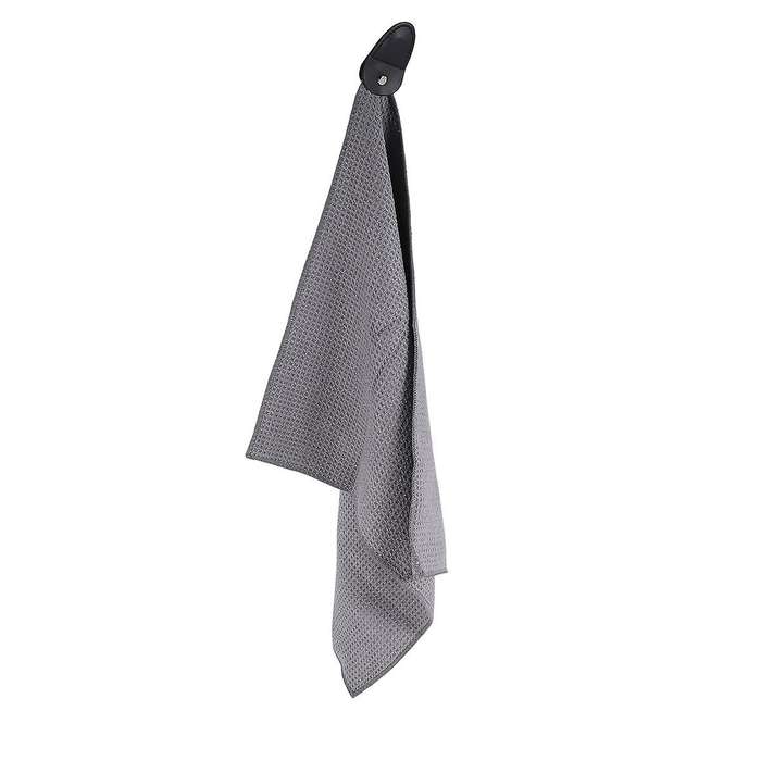 Magnetic Towel, Tier Microfiber with Deep Pockets Magnet for to Golf Carts or Clubs,Grey