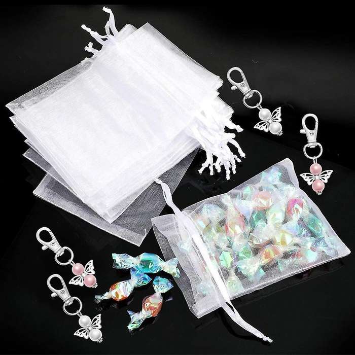 30pcs Guardian Angel Keychain Baby Baptism Shower Wedding Souvenir