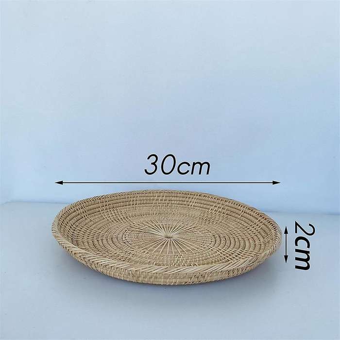 Ins Vintage Rattan Fruit Tray Photographic Props Furniture Decoration