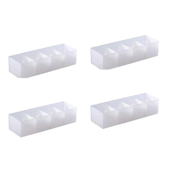 4pcs Partition Drawer Storage Box Partition Grid Storage Box (s)